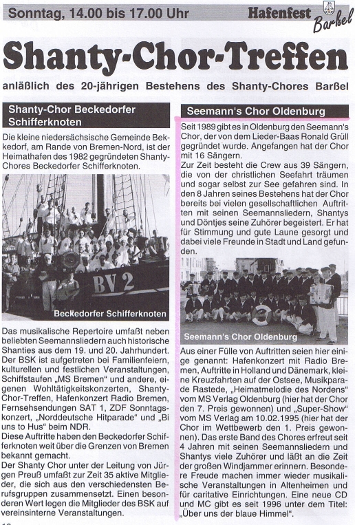 Hafenfest Barßel - 25.08.1997